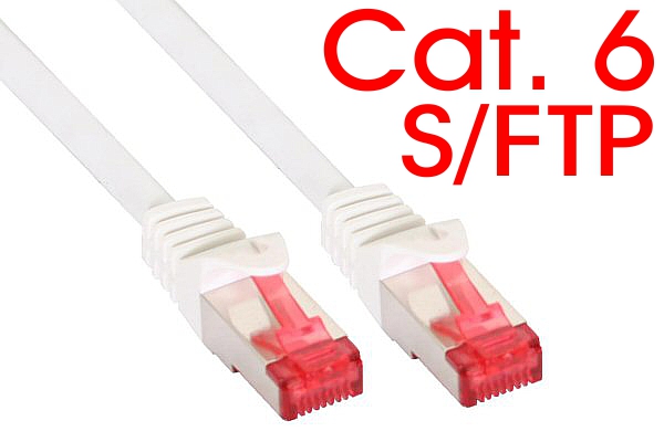 Cavo Rete Lan Ethernet RJ45 Cat.6 SSTP Patch schermato - 10 Metri Grigio