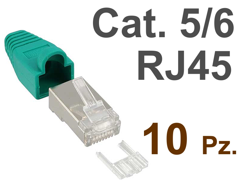 10 Pz Copri Connettore Passacavo Plug RJ45 per Cavi di rete LAN Ethernet NERO 