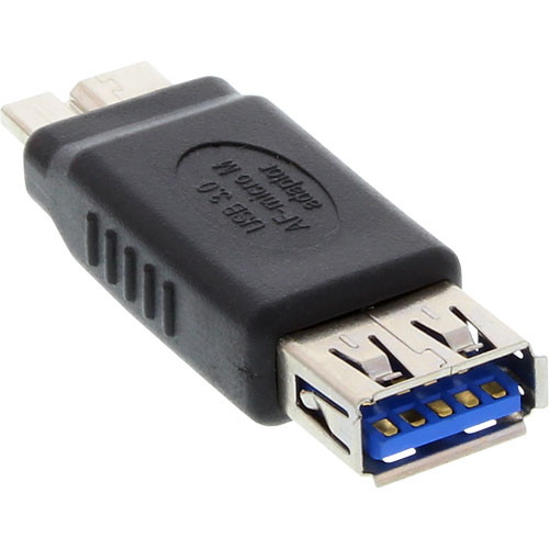 Cavi e adattatori :: Cavi per PC :: Adattatori USB :: Adattatore USB 3.0  Micro B Maschio ---> USB A Femmina